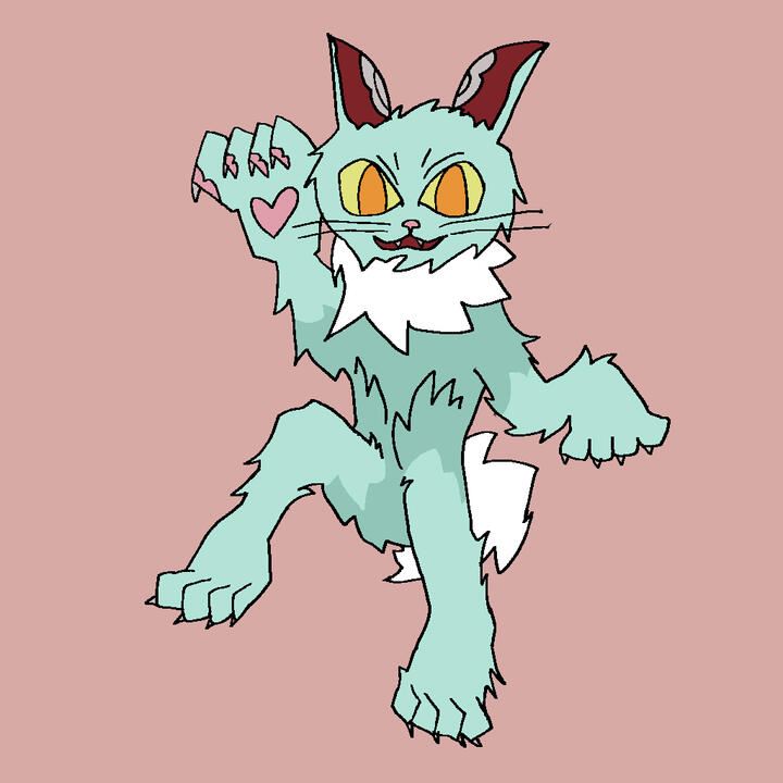 teal cat